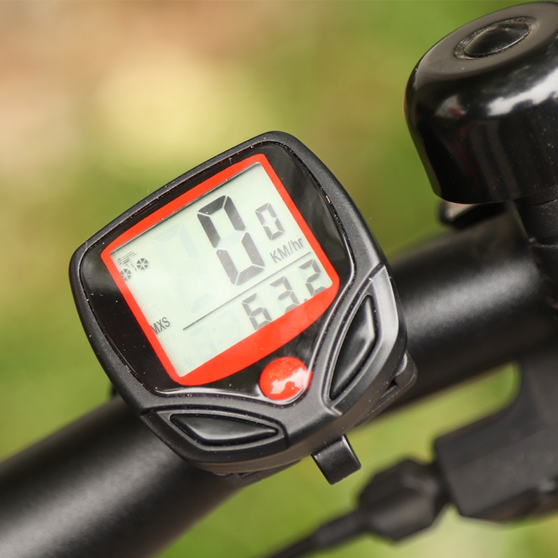 Fiets Computer Lcd Digitale Display Waterdichte Stopwatch Fiets Kilometerstand Riding Toegang Fiets Snelheidsmeter