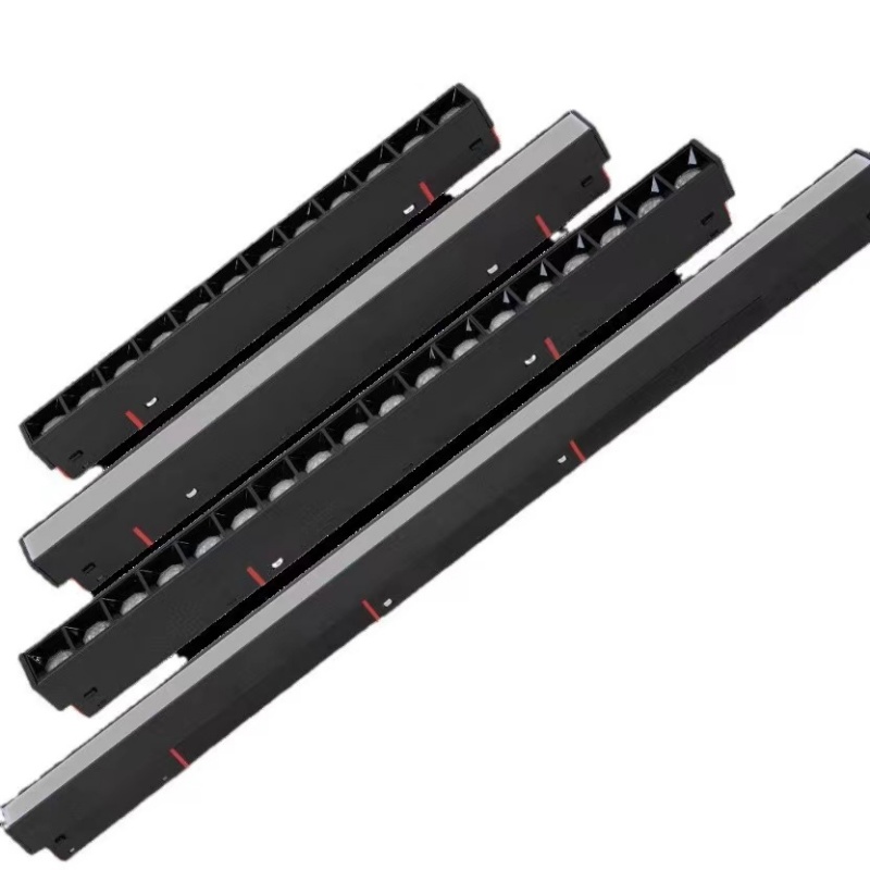 Holofote embutido de led, 6w, 12w, 18w, 24w, luz de pista magnética, grade dobrável, holofote de teto, luz interna, dc48v/ac220v