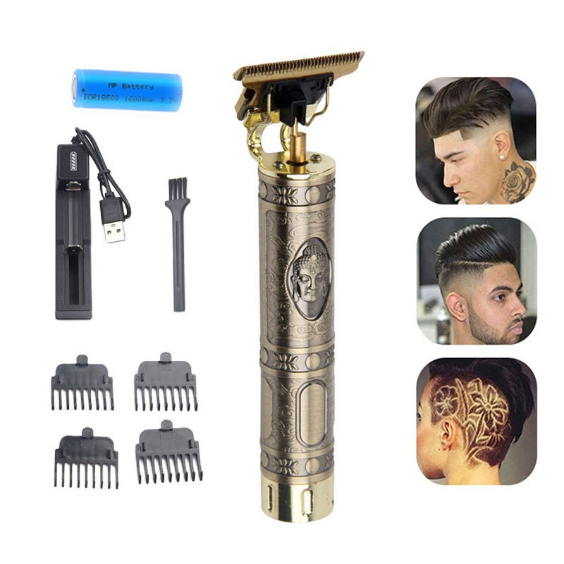 Adul-tondeuse professionnelle pour hommes, rasoir 0mm, rasage de barbe et finition de précision: Buddha Head