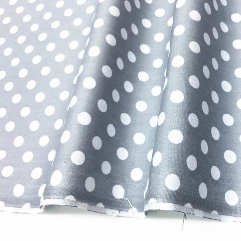 160cm*50cm puuvillakangasta musta tummansininen harmaa pilkullinen kangas diy vuodevaatteille käsityö pöytäliina tikkaus tilkkutäkki