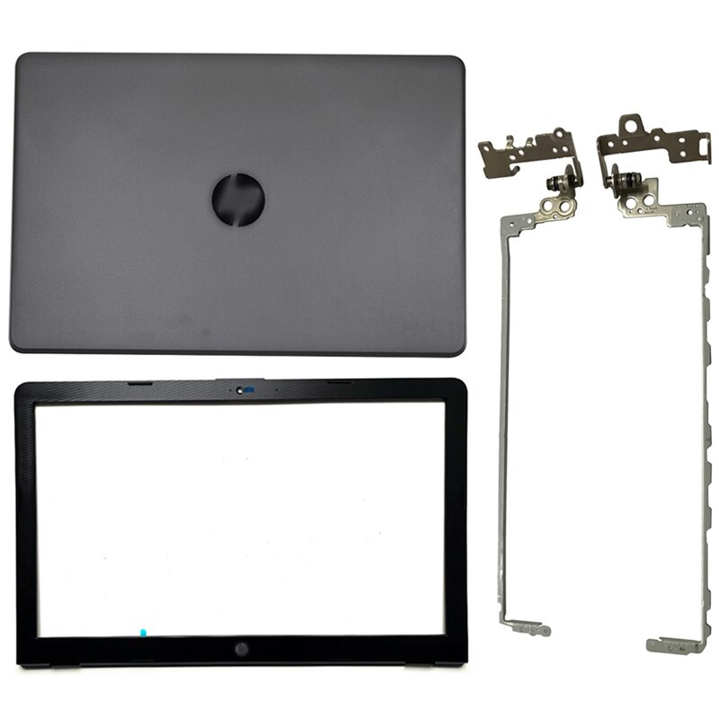 Cubierta trasera LCD/bisel frontal/bisagras LCD/reposamanos/cubierta inferior para ordenador portátil serie HP 15-BS 15T-BS 15-BW 250 G6 255 G6 929893-001 gris: AB Hinges