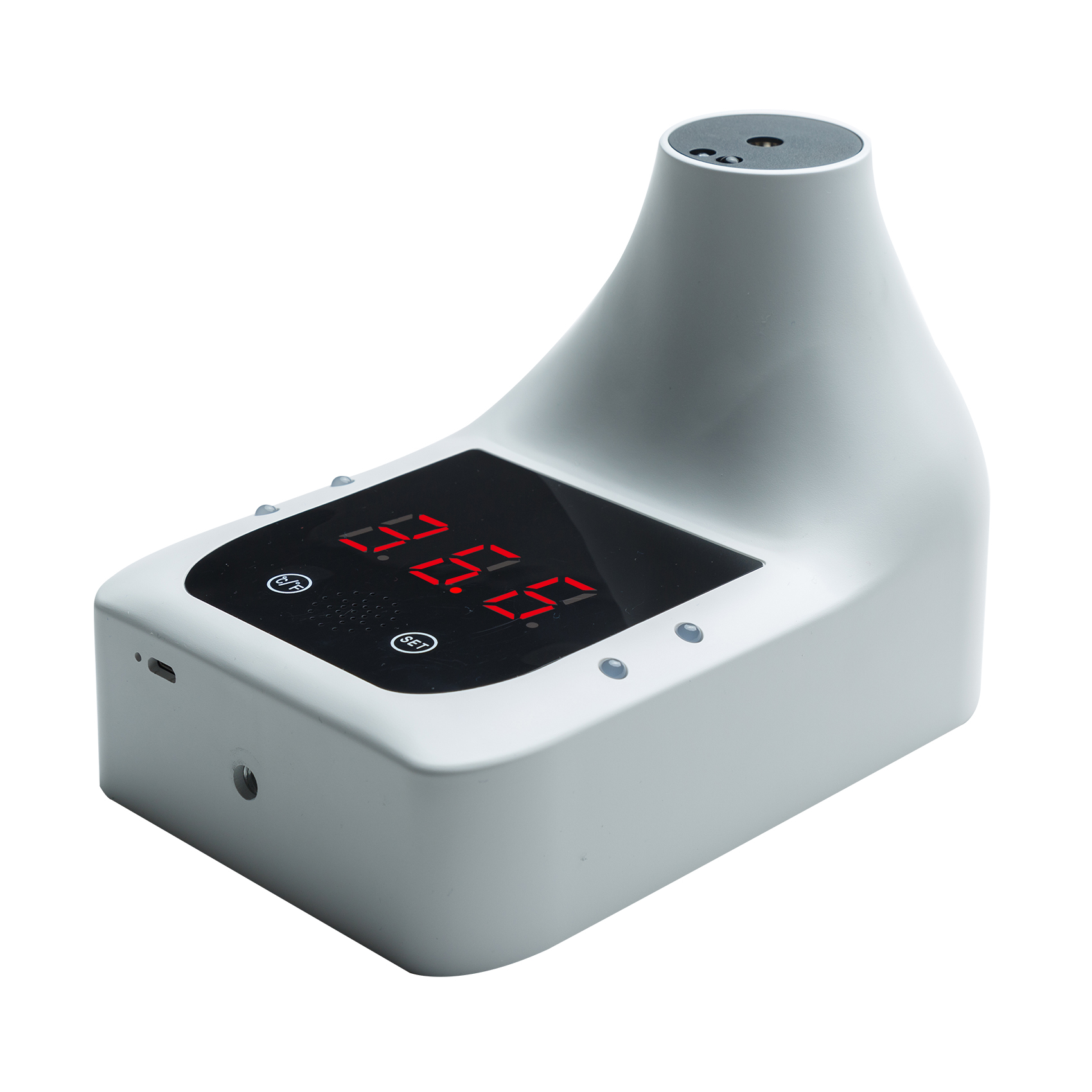 Non-Contact Digitale Infrarood Voorhoofd Thermometer Muur Gemonteerde Self-Service 0.5S Snelle Test Met Alarm Lcd display Voor Body