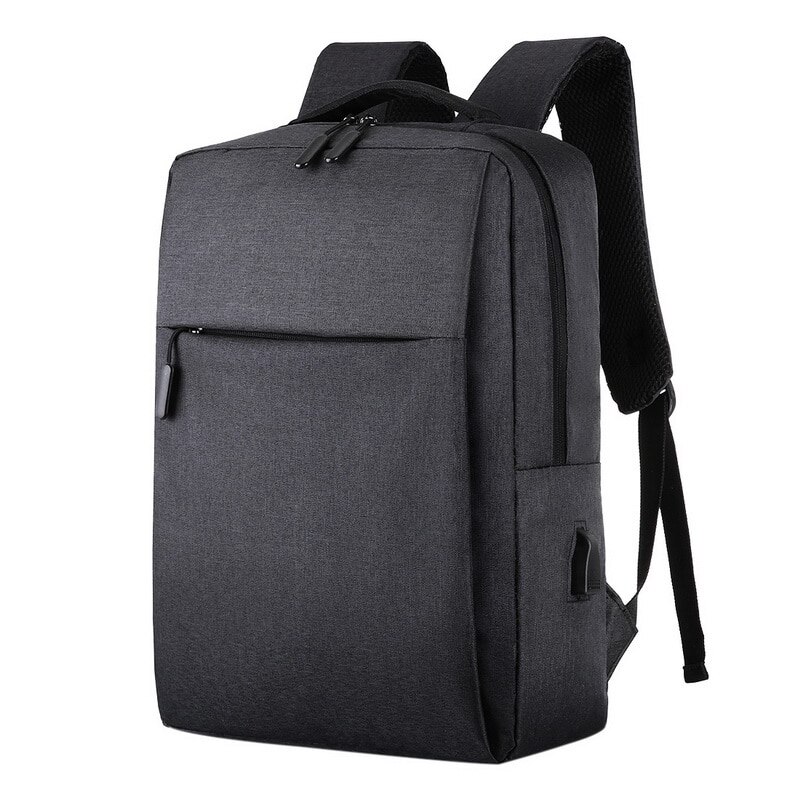 Men Laptop Backpacks Travel Backpack Multifunction Business Bag Anti Theft USB Charging Waterproof Unisex School Backpack: BLACK 3