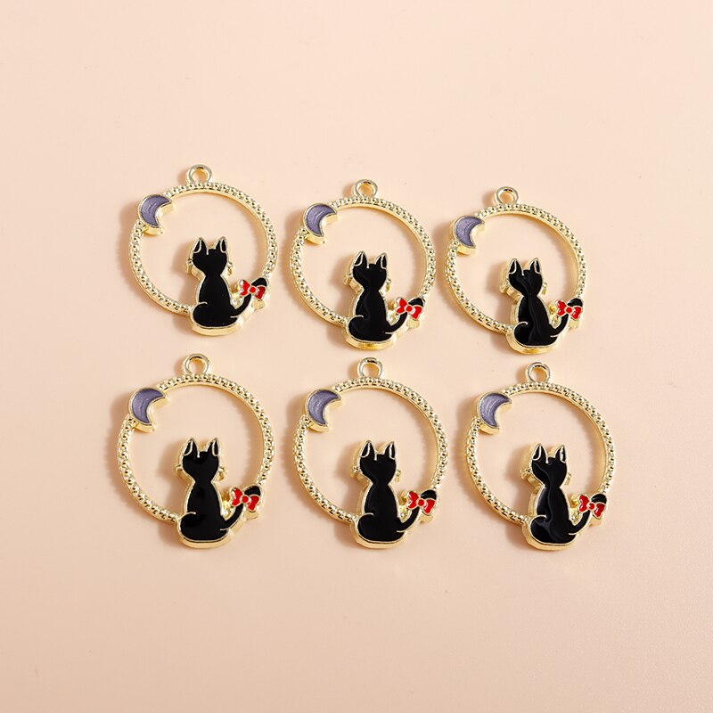 Pendentifs en forme de pingouin pour la fabrication de bijoux, 10 pièces, 21x22mm, en émail, animaux mignons, accessoires pour colliers et boucles d&#39;oreilles: Style 1026