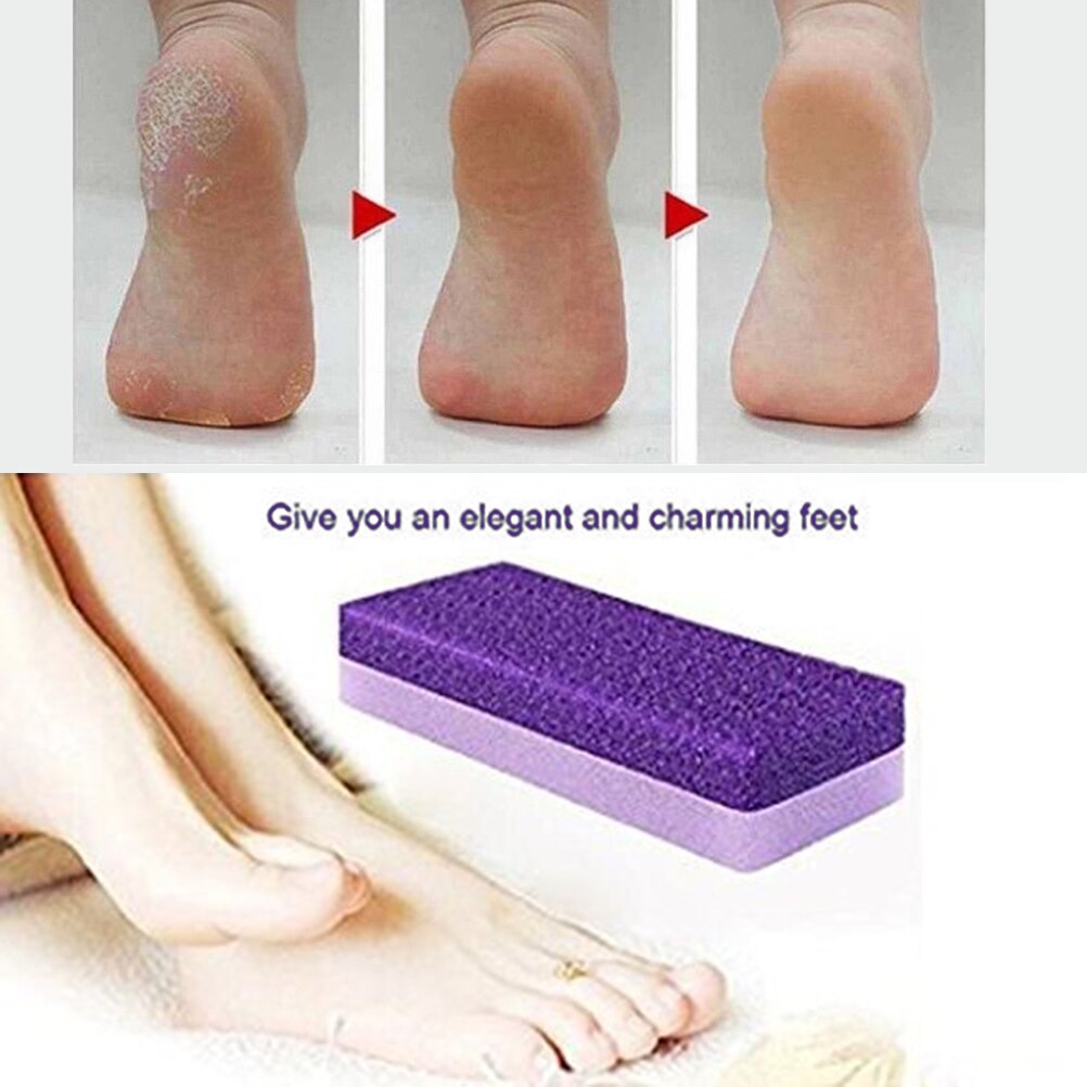 Piedra pómez para los pies esponja piedra pedicura piedra pómez para los pies piedra herramientas de pedicura para los pies callos exfoliar durezas eliminar depurador de pedicura