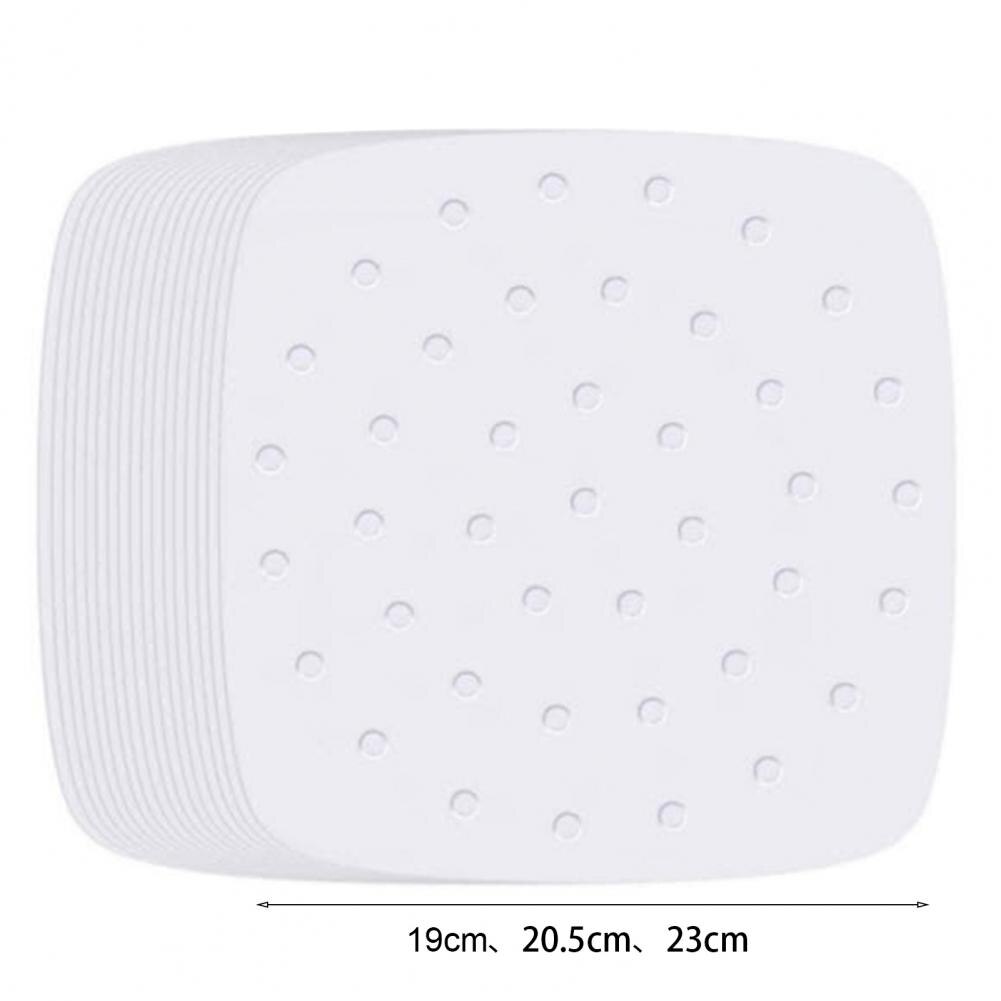 200Pcs Baking Paper Perforated Grease Proof Fryer Liners Heat Resistance Paper Liners White Parchment Paper Sheets for Cooking