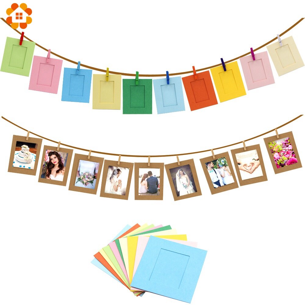 Fyfjur Magnetische fotolijst, 10 stuks mini-fotolijst, kleurrijke 3 inch veranderbare combinatie, creatieve mini-polaroid doe-het-zelf