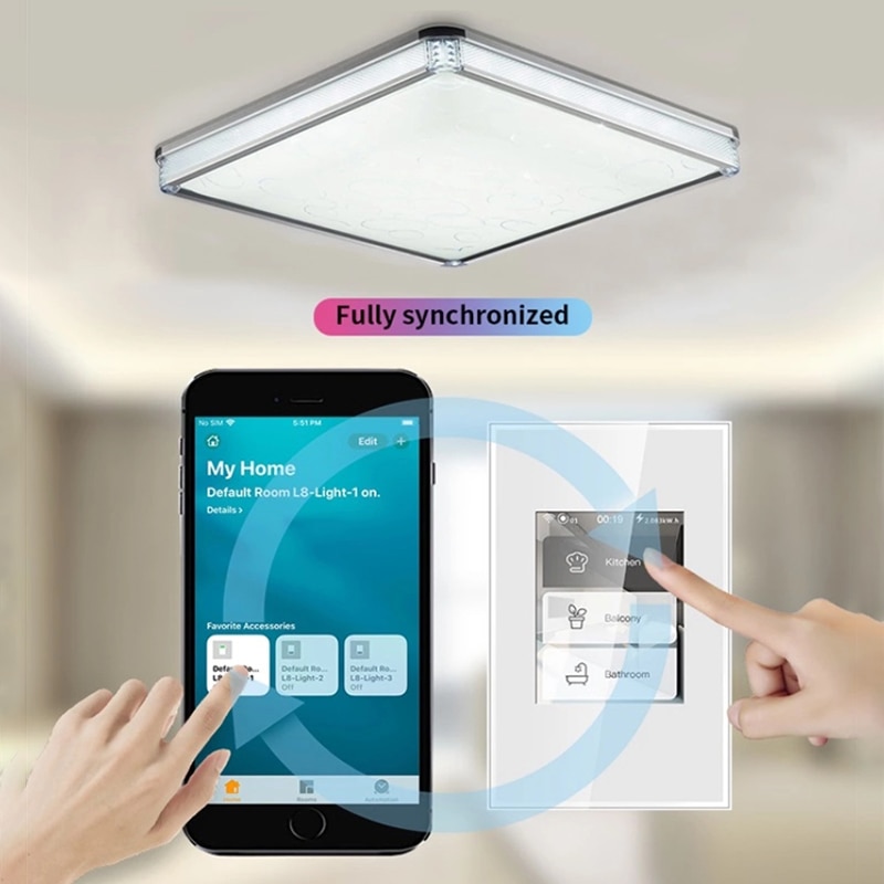 Multifunctional smart switch Brand and Smart Light Switch has LCD touch screen functionality Voice Control