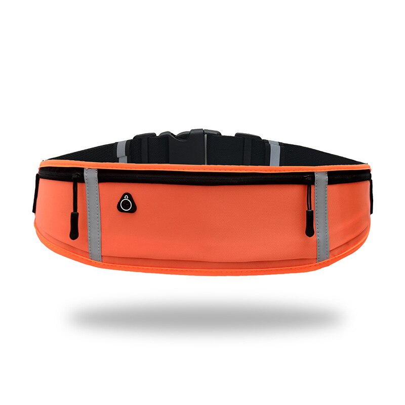 Waist bags Fanny Pack with Zipper Travelling Running Sports For iPhone 11 Pro max Samsung Huawei Case Phone Wristband Pocket: Orange