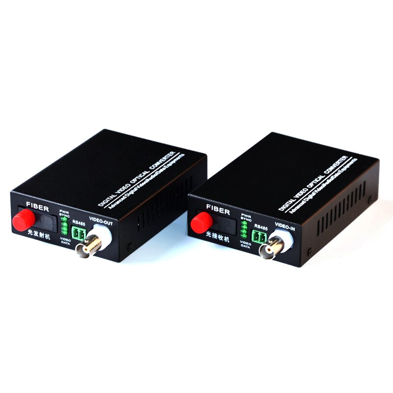 1 Pair Fiber Video Optical Transceiver 1 Channel Pure Video Optical Transceiver FC Port Single Mode Single Fiber 20KM