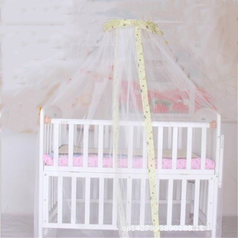 Factory Price Summer Baby Bed Mosquito Mesh Dome Shaped Curtain Net for Toddler Crib Cot Canopy: YELLOW
