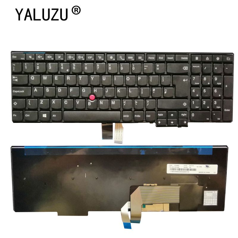 Yaluzu sp / ar / fr / gr / it / tr / uk / jp laptop tastatur til lenovo  w540 w541 w550s t540 t540p t550 l540 edge  e531 e540