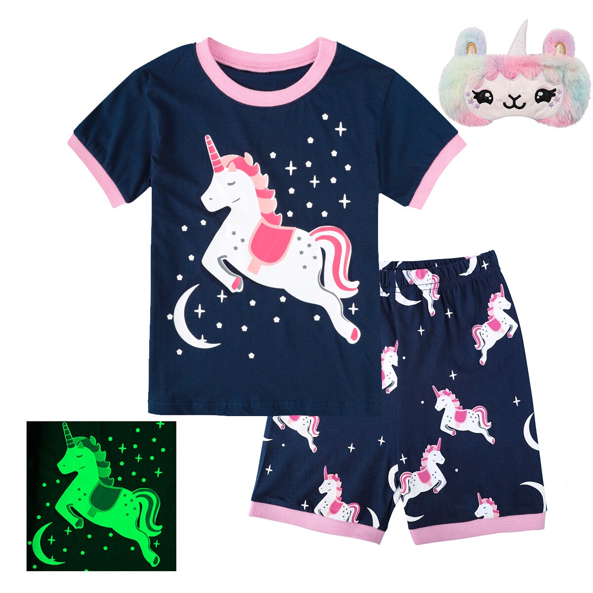 Meisjes pyjama sets kinderen eenhoorn pyjama peuter zomer nachtkleding cartoon nachtkleding kleding 2-10 jaar