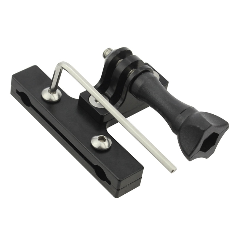 Gearoop Bicycle Seat Rail Mount For GoPro – Aluminum, Fits Saddle Rails, Rear-Facing