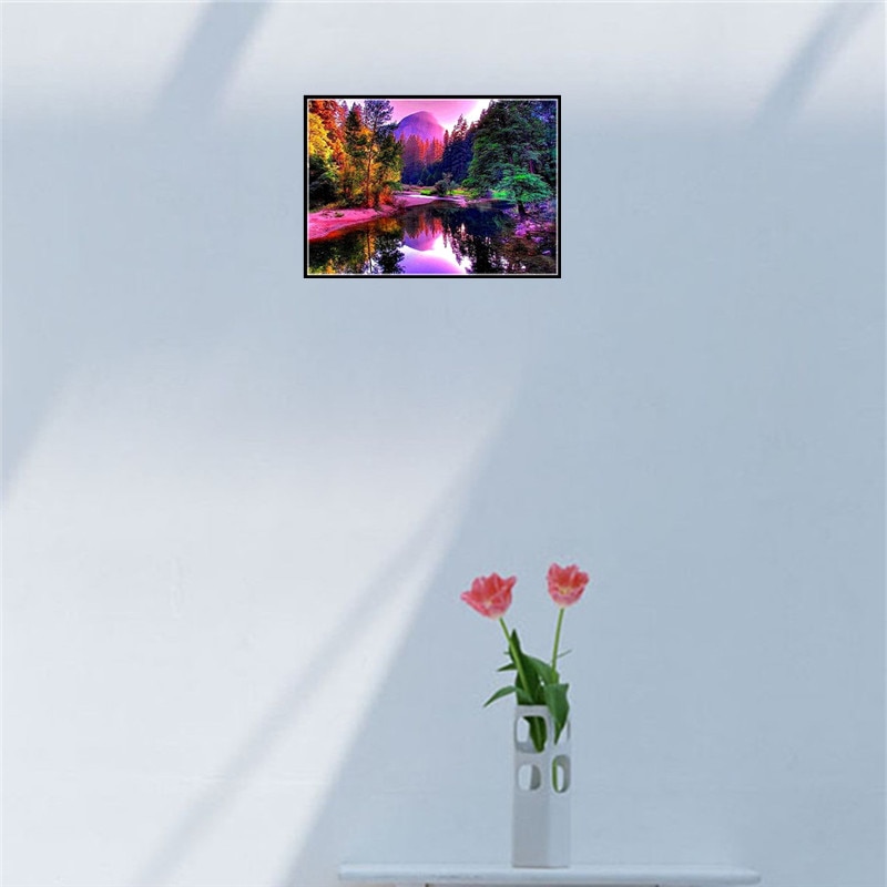 Diamond Embroidery Landscape 5D DIY Cross Stitch Pattern Full Round Diamond Mosaic Set Wall Decoration