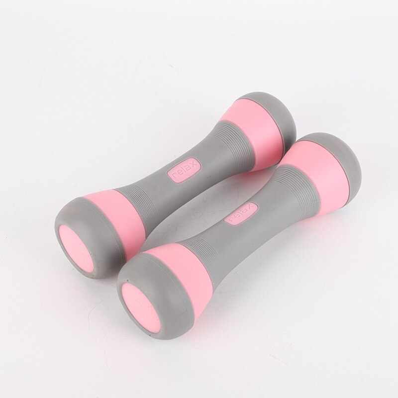 Adjustable heavy rubber dumbbells yoga small dumbbells home exercise arm dumbbells ladies fitness equipment