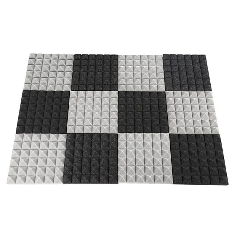 Zeshoekige akoestische panelen met sticker, 30x35x0.9cm
