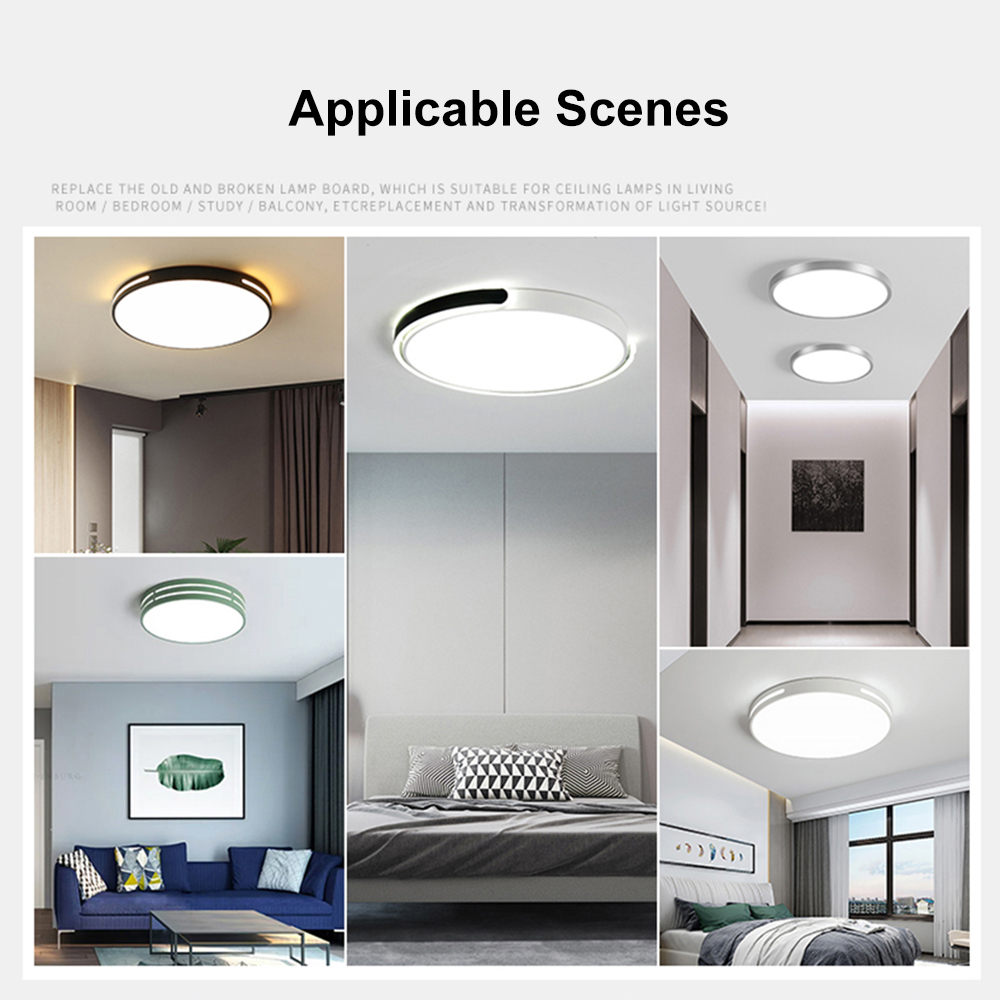Led-panellampe taklampe led-panel dimbar 24 w 36 w 48 w 96 w 120 w 220v led-panel rund modul