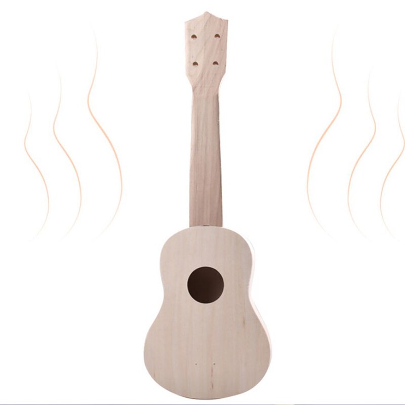 1 Pc 21" Ukulele Kit Musical Hawaiian Guitar With Bag, Tuner, Strap, Picks & More