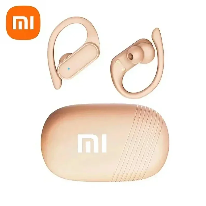 Xiaomi A520 ganchos para las orejas inalámbricos Bluetooth 5,3 auriculares para correr juegos auriculares HIFI llamada de voz estéreo HiFI con micrófono: Gris oscuro