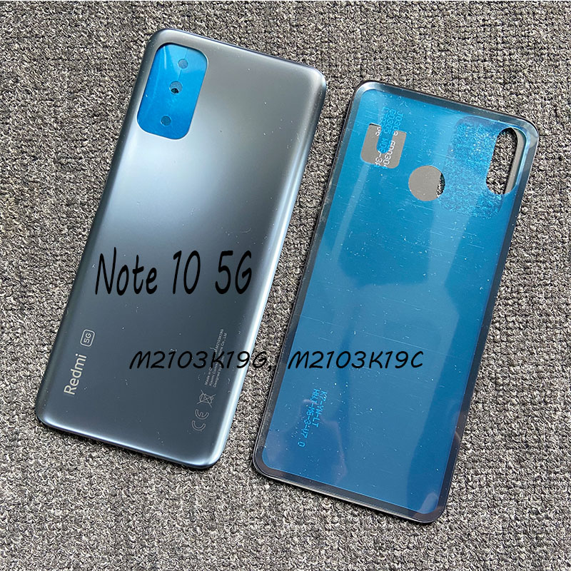 Battery Cover For Xiaomi Redmi Note 10 Pro 5G Max Back Housing Glass Rear Door Case Panel With Adhesive Sticker