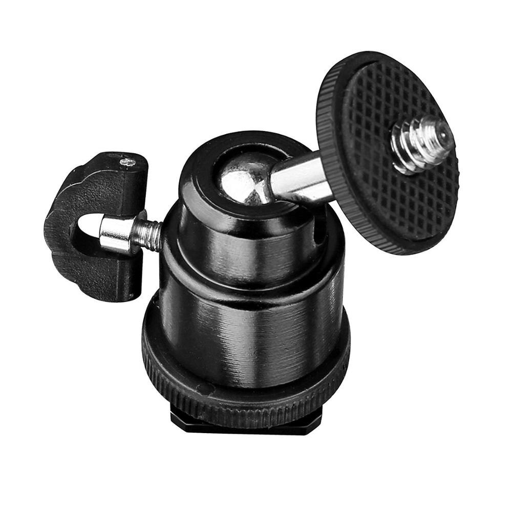 Tête de trépied mini 360 degrés caméra trépied Mini tête à bille tête de chaussure chaude adaptateur à 1/4 vis montage DSLR caméra accessoires: Default Title