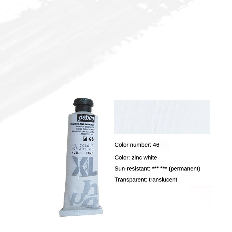 Pebeo 200ML Oil Paints Tube Single Oil-painting Pigment Colors for Artists Students Beginners Art Supplies Part 2: 46-200ML