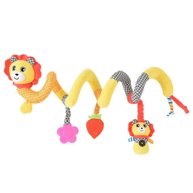 Baby Speelgoed Wieg Draait Rond Het Bed Wandelwagen Opknoping Rammelaars Leuke Mobiele Baby Speelgoed Muzikale Soft Wandelwagen Speelgoed Pop: Lion 01