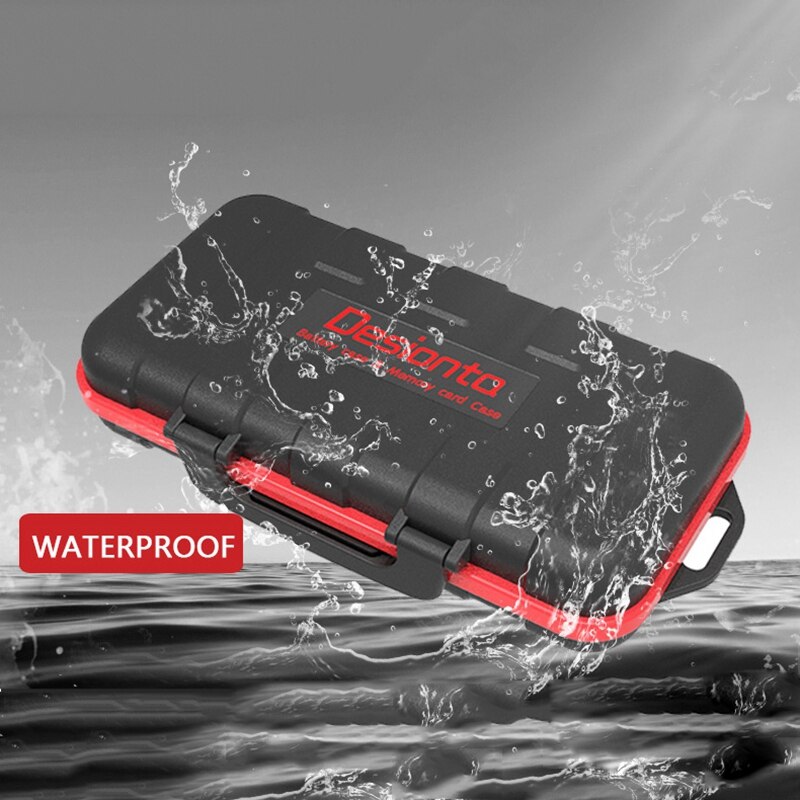 Desiontal Waterproof SD Card Holder Camera Battery Case SD/XQD/CF/TF for Nikon EN-EL15 EN-EL 14A LP-E6 /Sony/Leica Camera