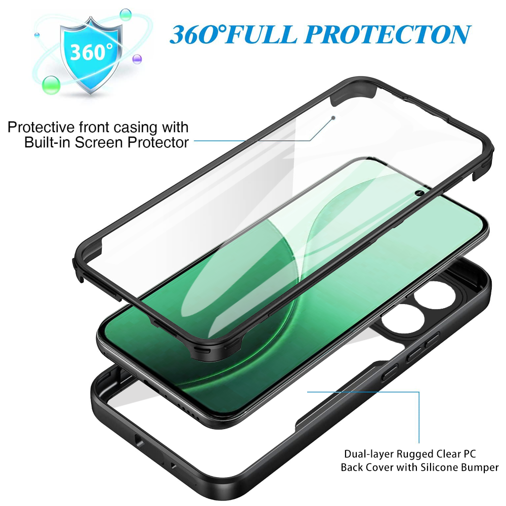 Funda protectora de cuerpo completo a prueba de golpes para OPPO Reno 14F 14 Pro Reno14 F 5G, funda protectora de pantalla, Coque Fundas