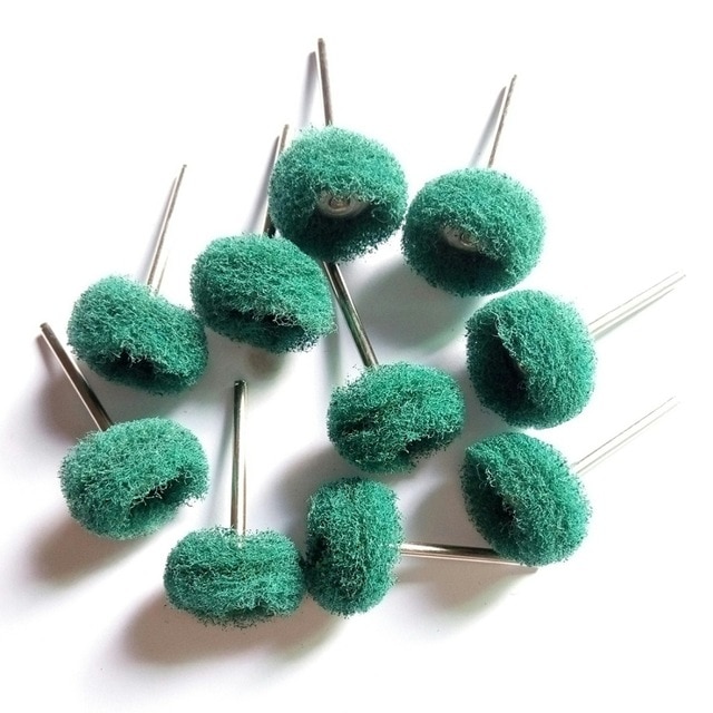 10 stuks polijstschijf, polijstpad, borstel, sieraden, metaal, micro-elektronica, dremel, accessoires voor roterende gereedschappen, nylon polijstpads