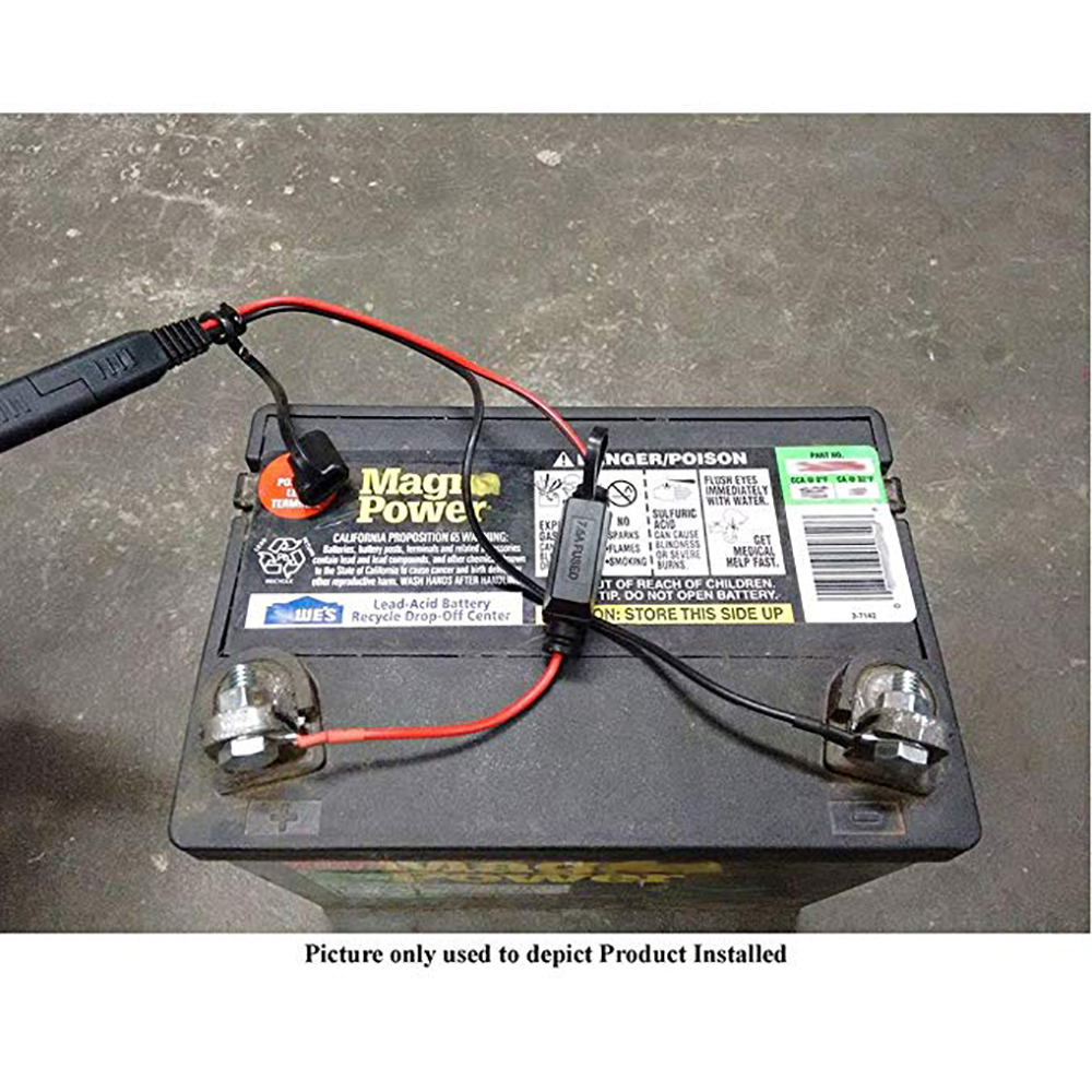 2 PCS Motorcycle Moto Battery Cable Direct Terminal Connector Cables 2-pin Quick Disconnect Plug Compatible