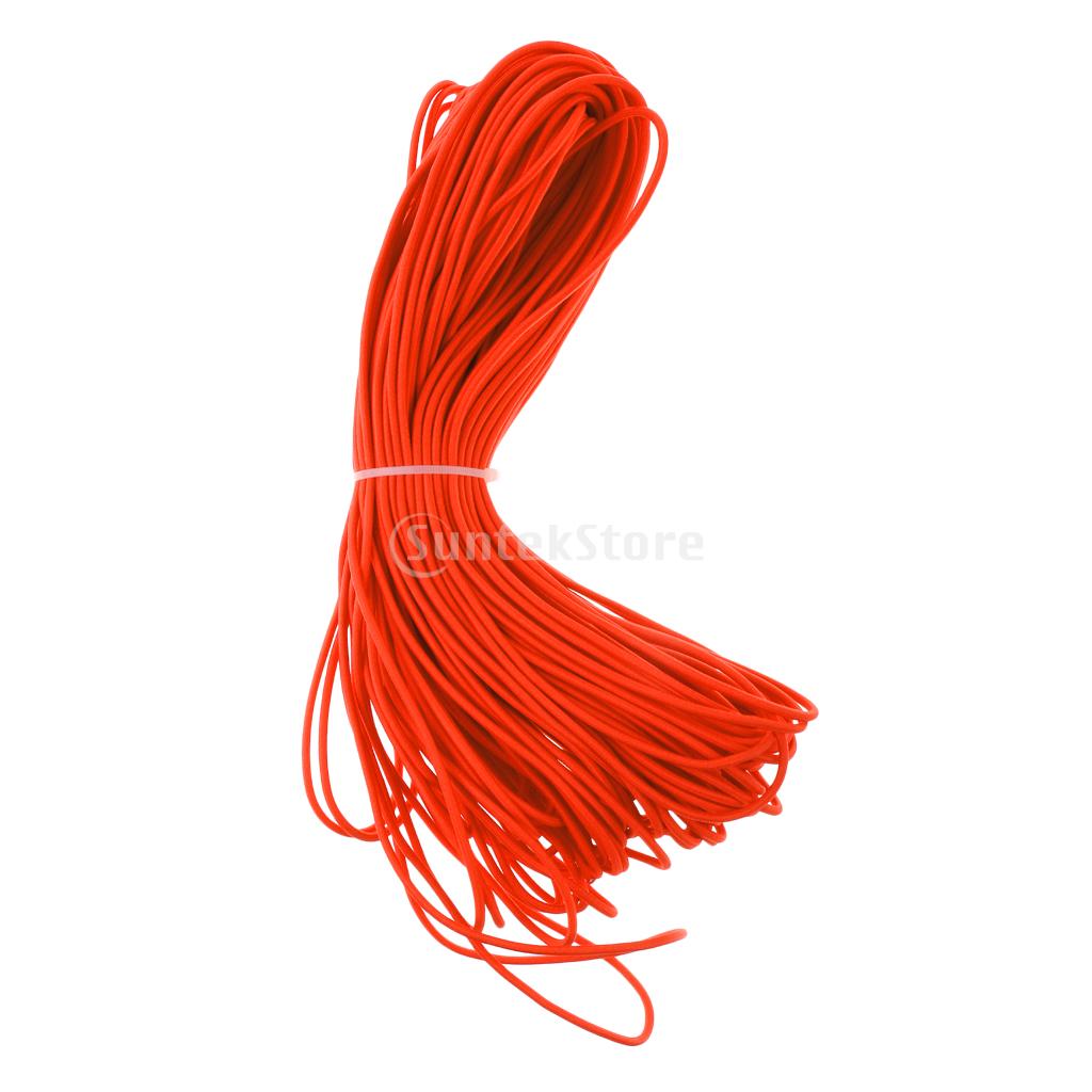 Oranje 3mm 0.5-100m sterke bungee touw schokkoord spanband aanhangwagen boot kajak/vervangende tent opvouwbare staaf elastisch touw