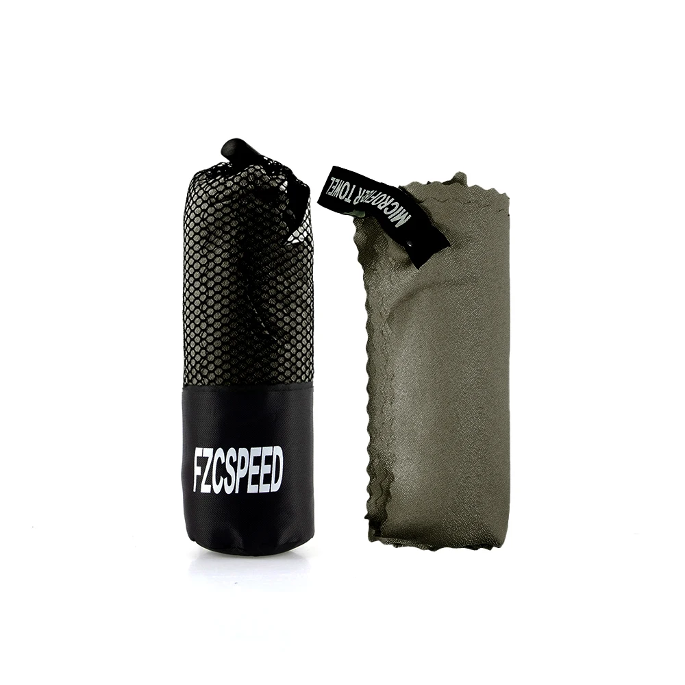 FZCSPEED Zwemhanddoek, superabsorberende, ademende en zachte handdoek, geschikt voor strandfitness, yoga, kamperen, bergbeklimmen: L / green