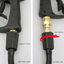 Kink Free Swivel Joint Connector Hose Fitting Universal 360 degree M22 Part