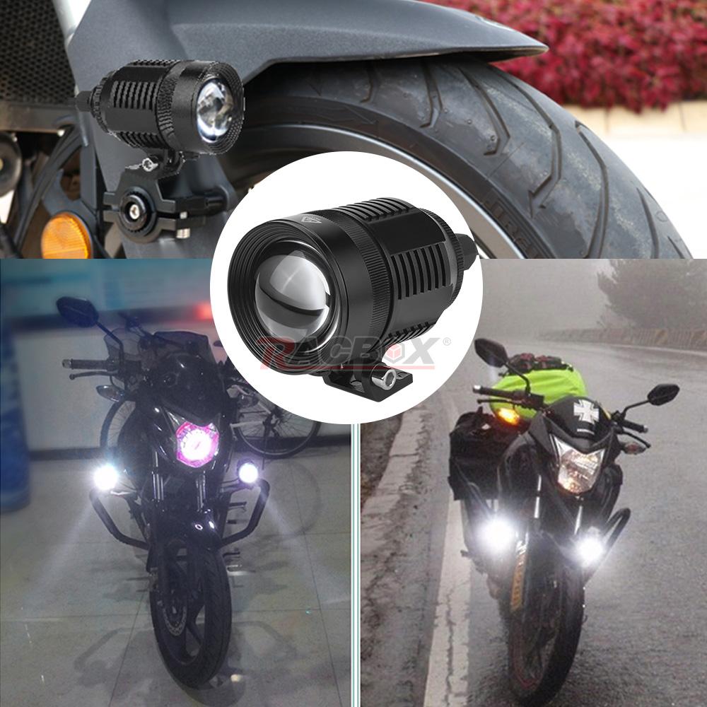 30W Motorcycle Spotlight Adjustable External Motorbike Spotlight Integrated LED Lamp Universal For Motorcycle ATV UTV Dirt Bike