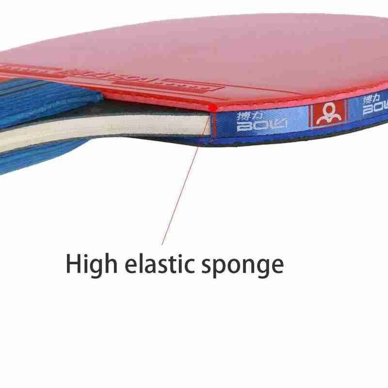 De Raquette de Ping-Pong Ensemble Étudiant Pong Sertie de Paddle Équipement Sport Battant Pong 3 Boules Raquette