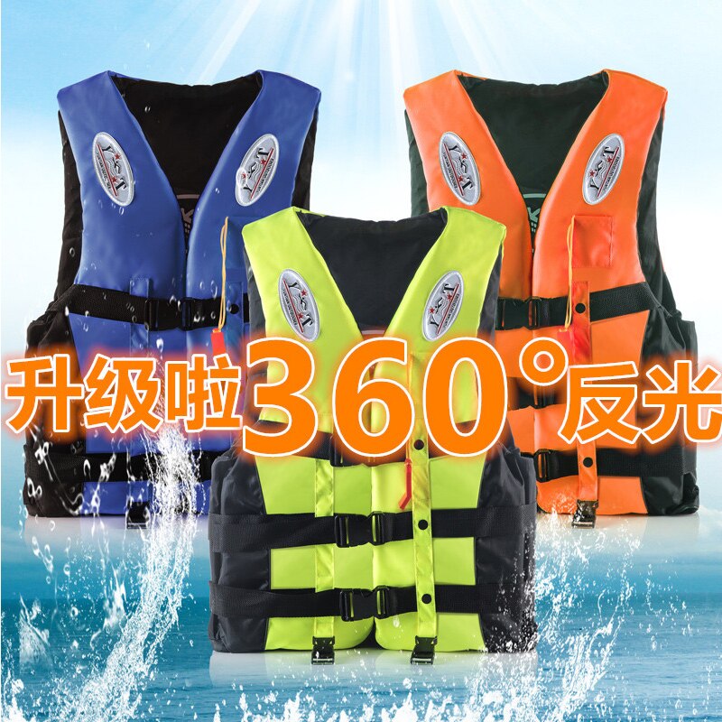 Swimming Boating Ski Drifting Life Vest with Whistle M-XXXL Sizes Water Sports Man kids Jacket Polyester Adult Life Vest Jacket