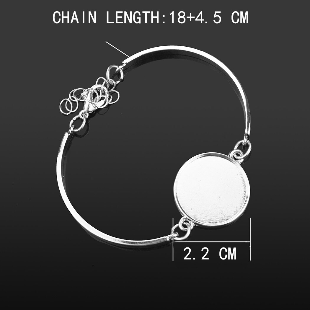 1pc Bulldog de Metal de Color plata Pulsera Retro Animal perro Cabochon de vidrio de bisutería con de barras brazalete de las mujeres accesorios