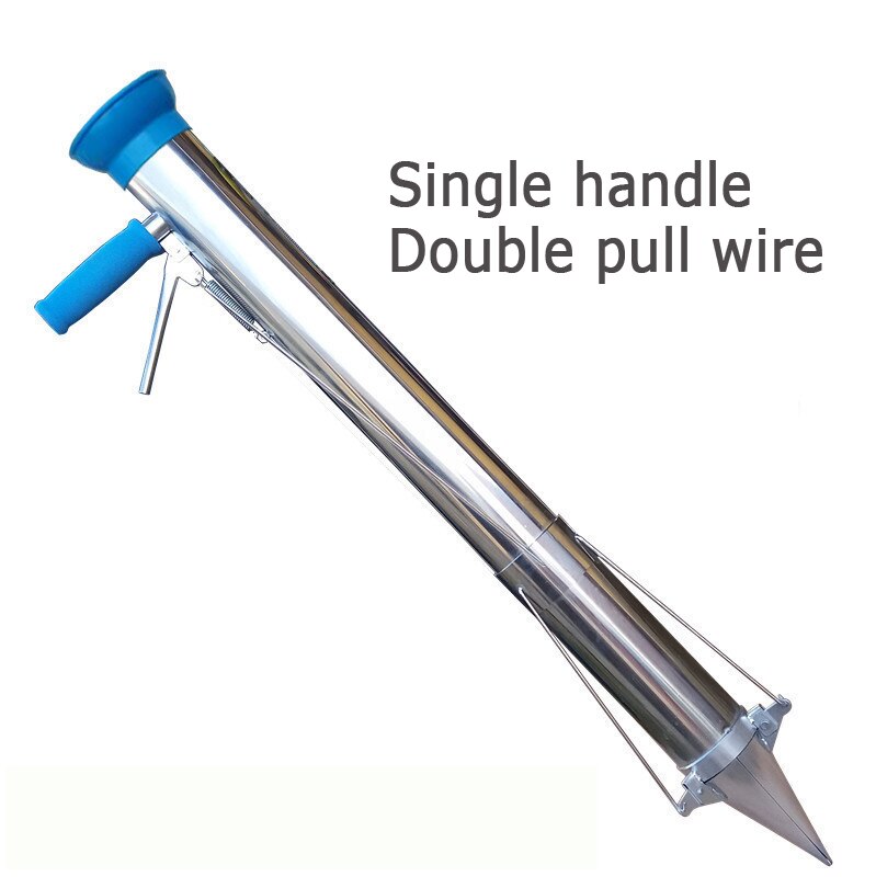 Rapid stainless steel planter Seedling transplanting device Fertilizing seeder for Vegetable Planting garden equipment