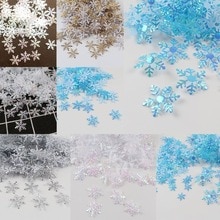 Joulu talvi metallinen lumihiutale konfetti pöytäkoristeet joulu syntymäpäivä häät lumi juhlatarvikkeet