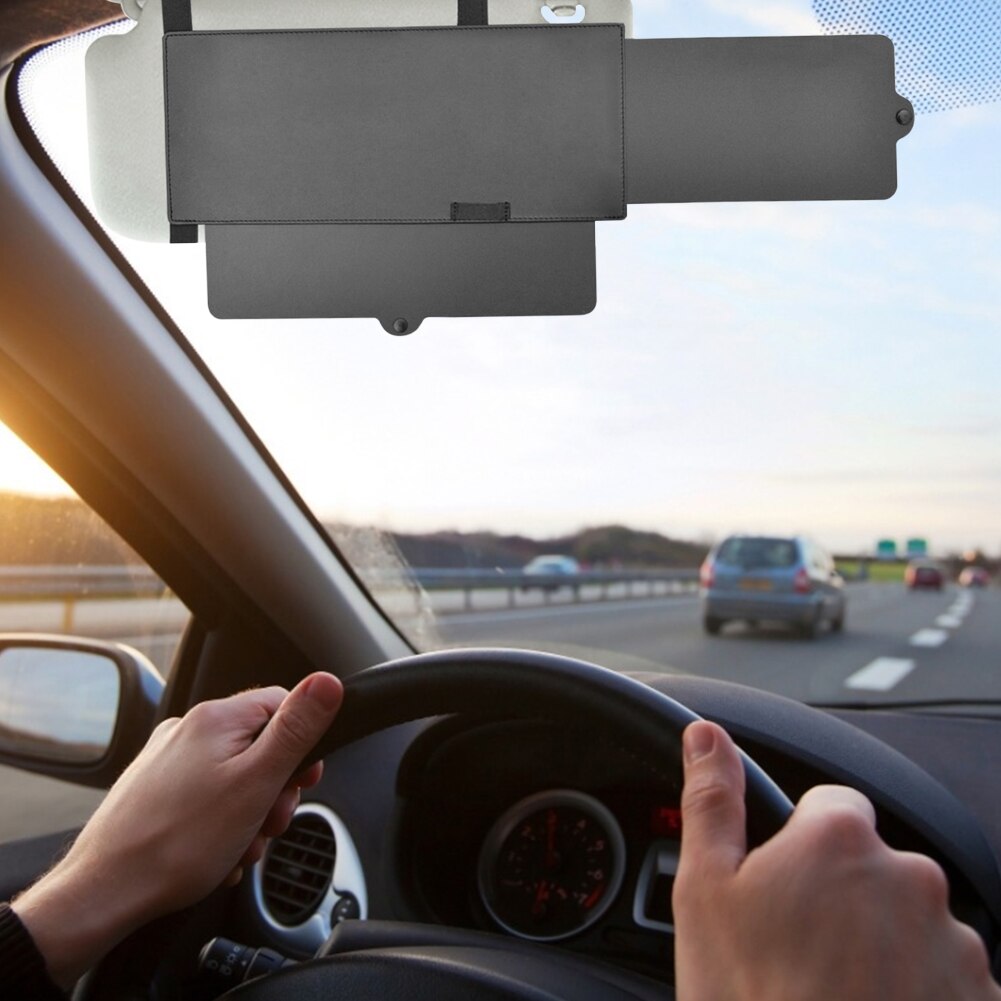 Extension de pare-soleil Anti-éblouissement pour voiture, 1 pièce, bloquant les rayons UV, pare-brise en PU, fenêtre de voiture, pare-soleil gauche droite, antichoc