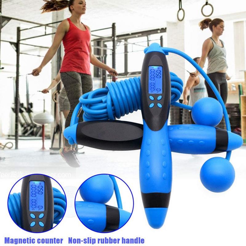 Crossfit Speed Springtouw Draadloze Digitale Tellen Snelheid Rope Skipping Voor Springen Training Afvallen Fitness Thuis Gym Equipm