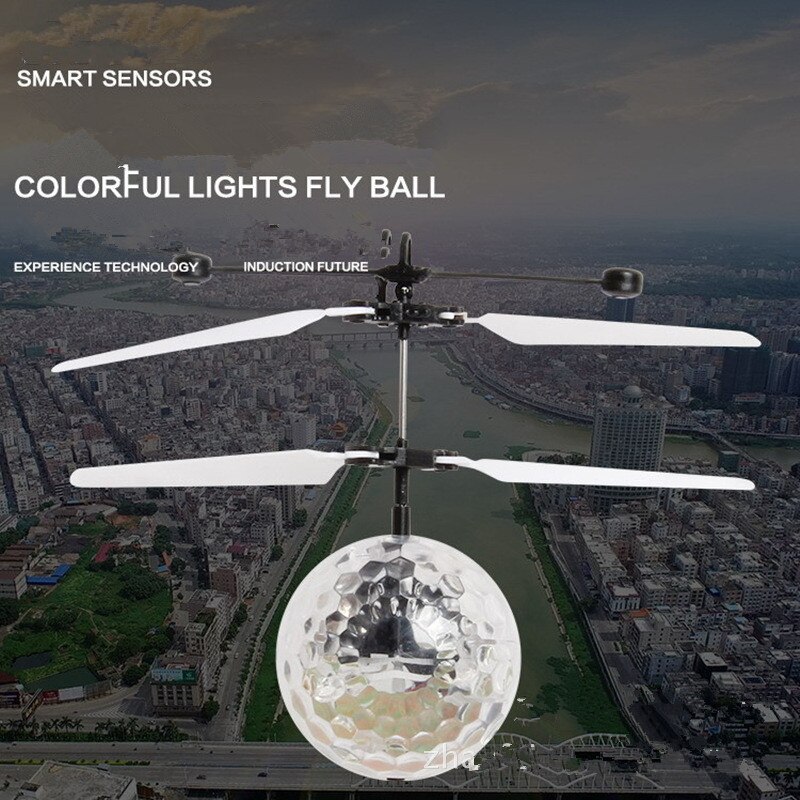 Diamant Vliegende Bal Lichtgevende Kid 'S Elektronische Infrarood Inductie Vliegtuigen Speelgoed Voor Jongens Led Licht Mini Helicopter Drone