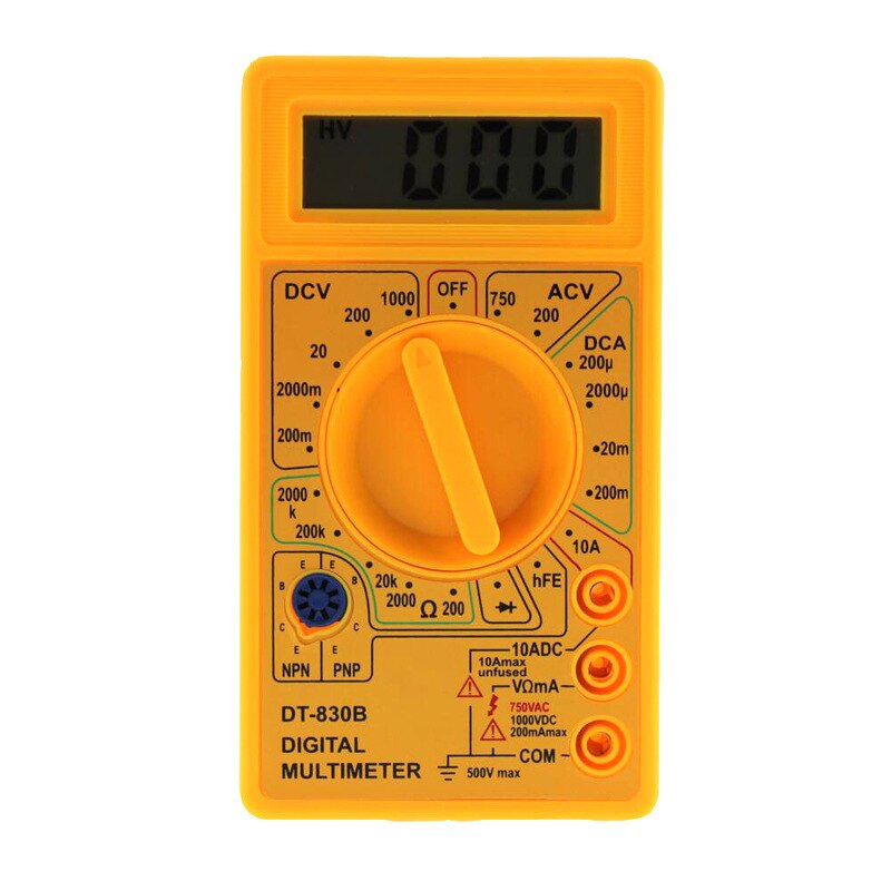 DIDIHOU LCD Digital Multimeter Digital Mini Multimeter probe For Voltmeter Ammeter Ohm Tester Meter with Ohm Volt and Diode