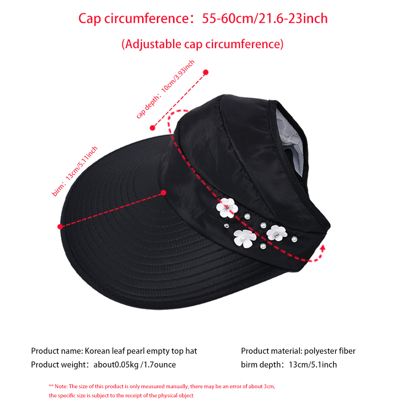 M-2Sun chapeau été ombre hHt pour femmes pliable Protection solaire plage grand chapeau à bords Protection UV cyclisme haut vide