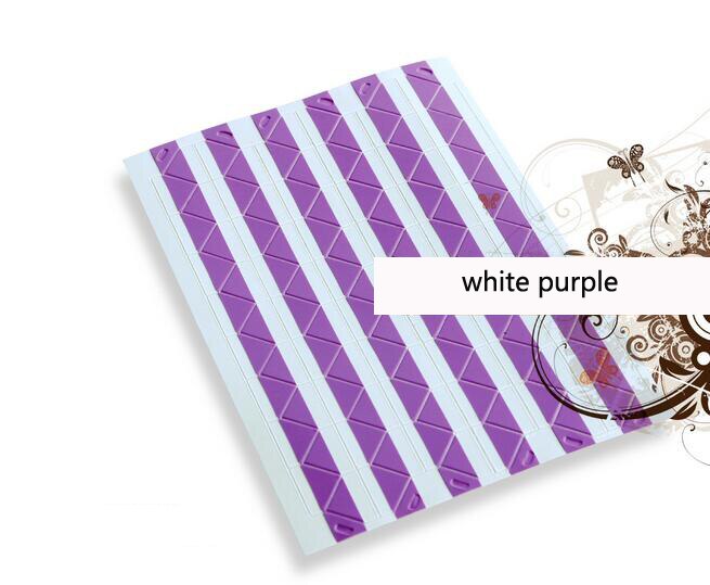 25 kpl tee itse valokuva-albumi leikekirjan kulmatarra pvc värikäs paperi kulmatarra kehys kuva koristelu 18 väriä: Valkoinen violetti