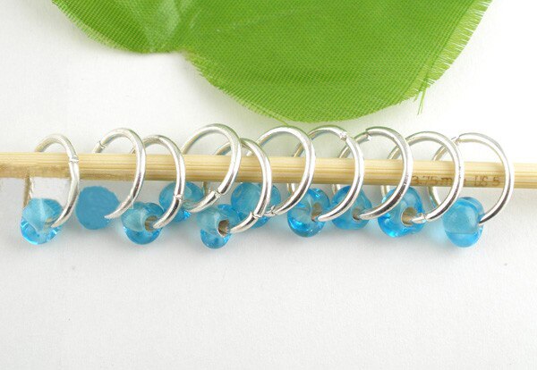 10 Stks/pak Glas Lampwork Breien Stitch Markers Diy Craft Supplies Thuis Naaien Gereedschap Accessoires 10Mm