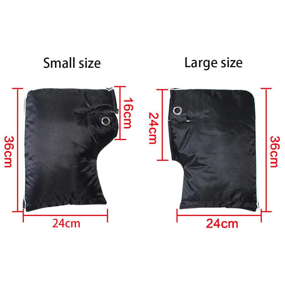 Thickened Motorcycle Handlebar Covers Winter Warm Enlarged Space Cotton Glove Windshide Universal Electric Car Handlebar Gloves
