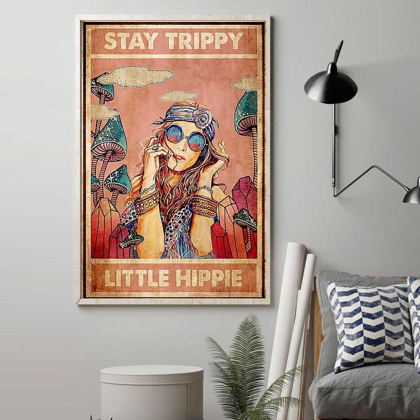 Moderne Schilderkunst Poster Vlinder Bloem Letters Dames Gedrukt Horizontale Poster Behang Voor Office Home Decoratie 61x41cm